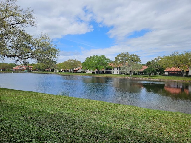 view of water feature