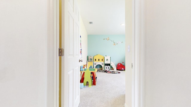 playroom featuring carpet