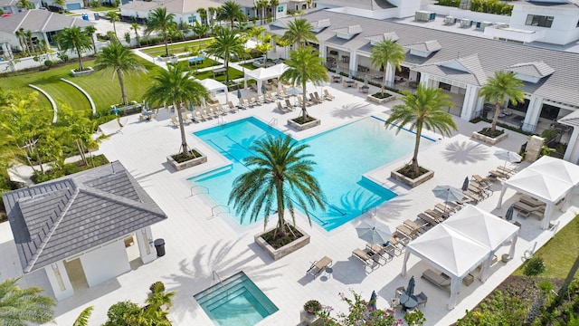 bird's eye view featuring a residential view