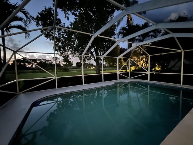 pool featuring a lanai