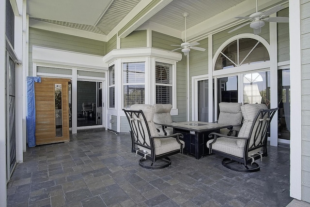 4408 Gator Trace Ln, Fort Pierce, FL 34982 - view of patio with a ceiling fan