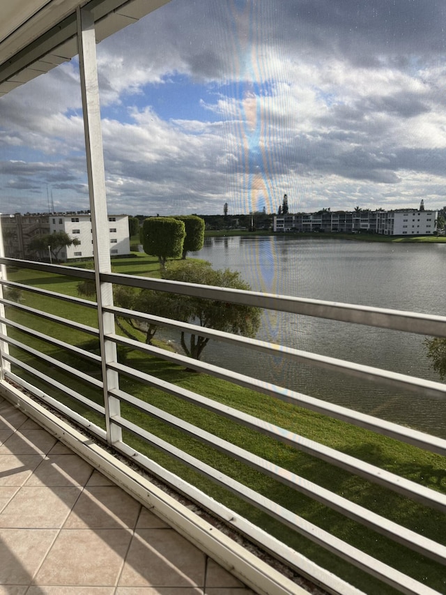 view of water feature