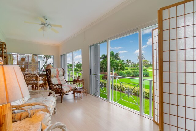 view of sunroom / solarium