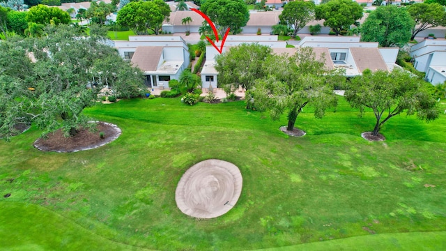 drone / aerial view featuring a residential view