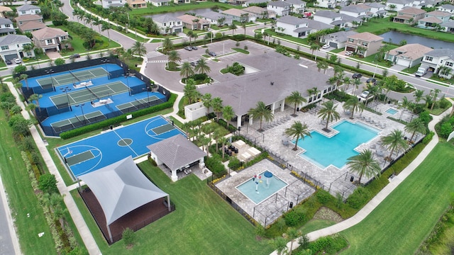 bird's eye view featuring a residential view