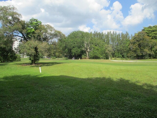 surrounding community featuring a yard