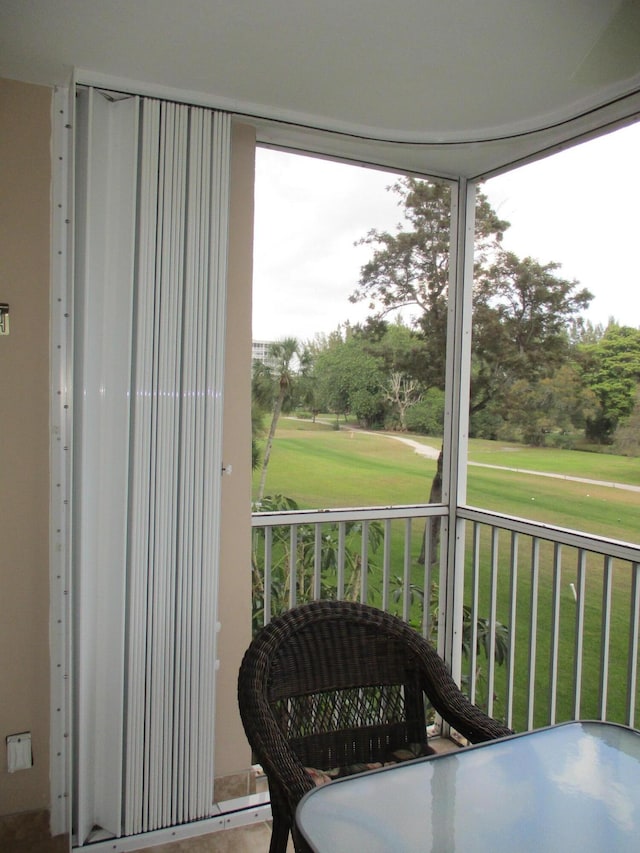 view of balcony