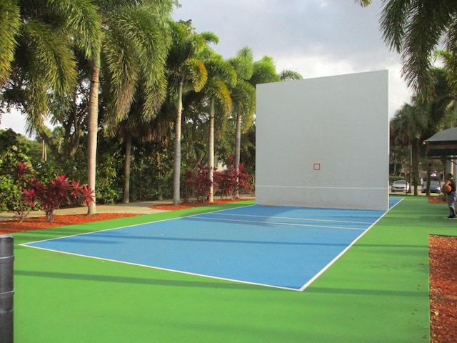 view of tennis court