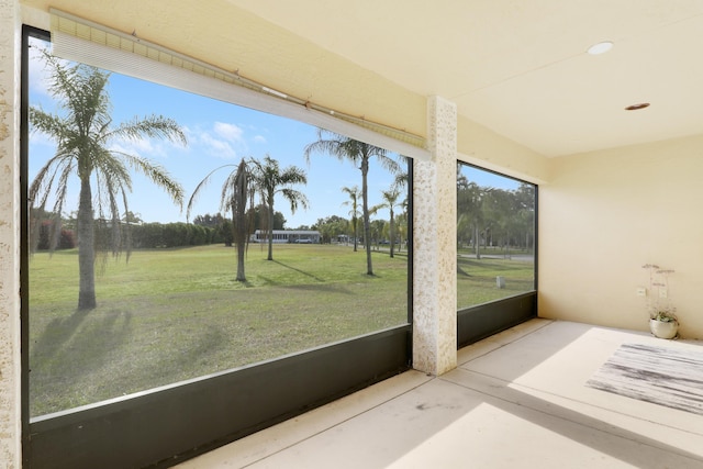 view of sunroom