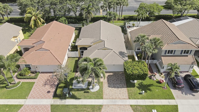 bird's eye view featuring a residential view