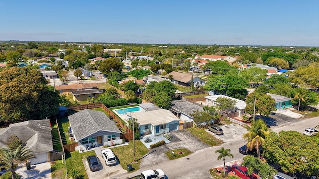 drone / aerial view featuring a residential view