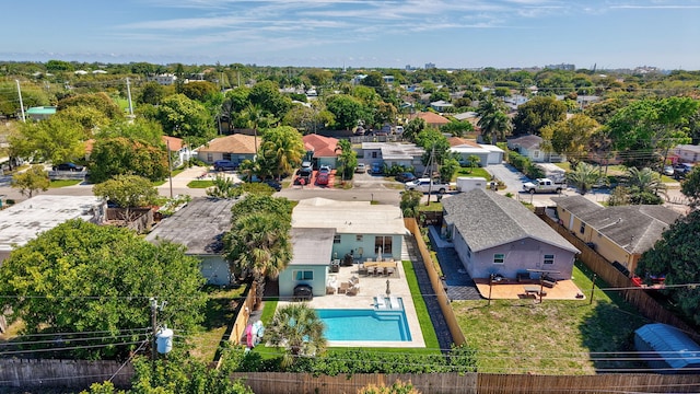 birds eye view of property featuring a residential view