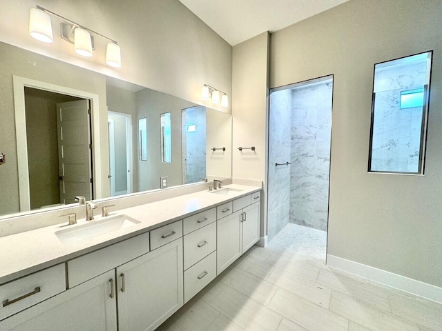 12727 Nevins Ln Unit Renown 61, Palm Beach Gardens, FL 33412 - full bath featuring double vanity, walk in shower, and tile patterned flooring