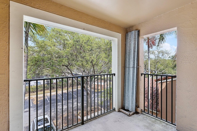 view of balcony