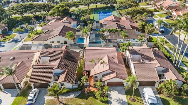 bird's eye view featuring a residential view