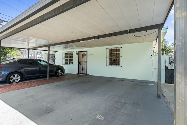 exterior space featuring stucco siding