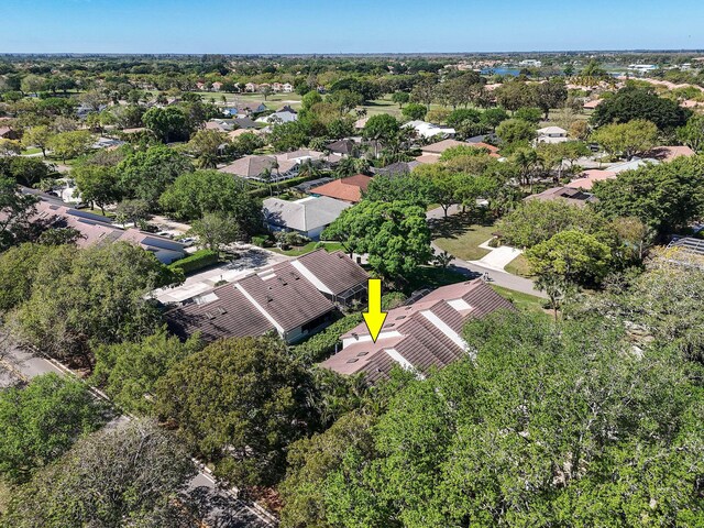 bird's eye view featuring a residential view