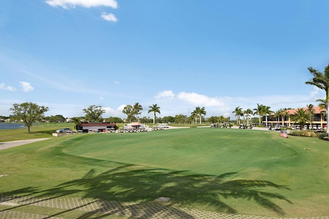 view of home's community with view of golf course