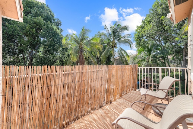 view of wooden terrace