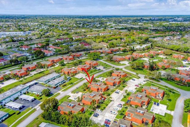 bird's eye view featuring a residential view