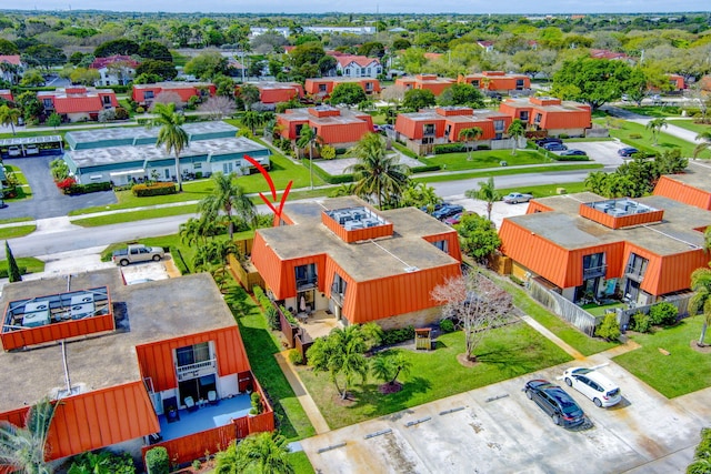 birds eye view of property featuring a residential view