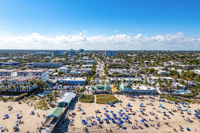 drone / aerial view featuring a view of city