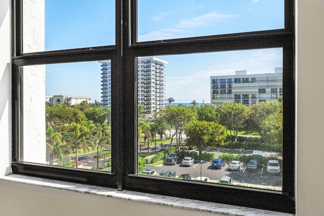 room details with a city view