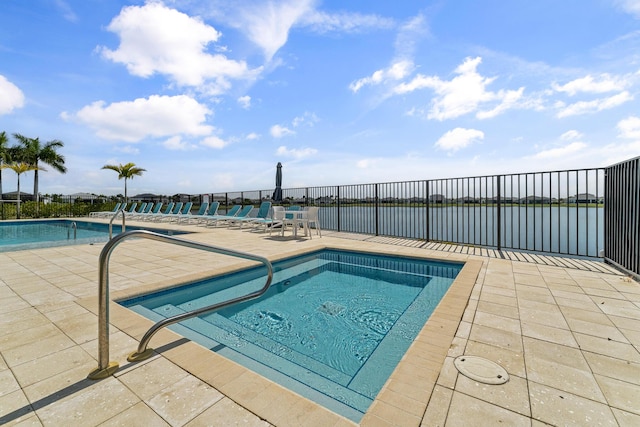 pool featuring a patio