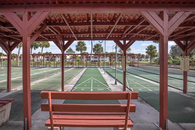 surrounding community with shuffleboard