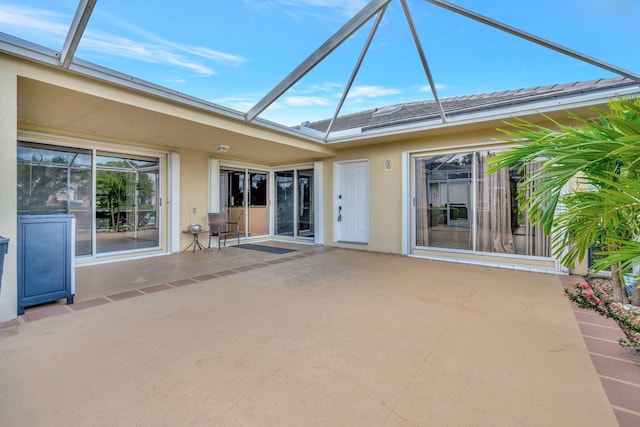 exterior space featuring a lanai