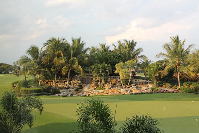 view of community with golf course view