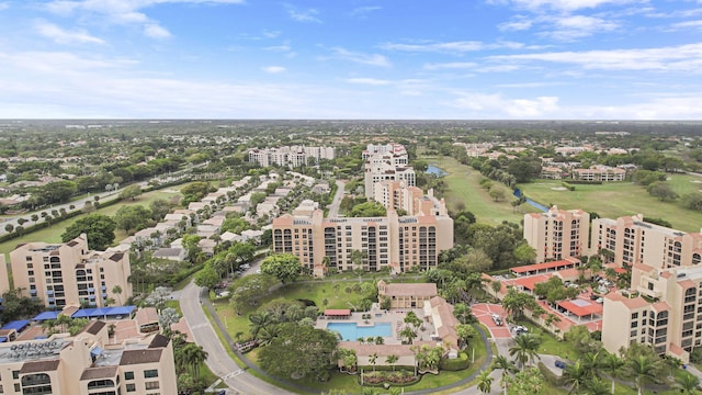 birds eye view of property featuring a view of city