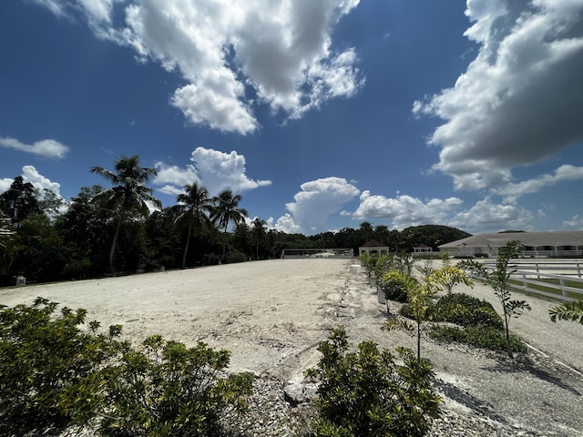 exterior space featuring fence