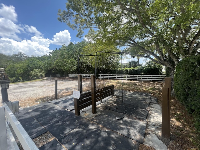 view of patio / terrace with fence