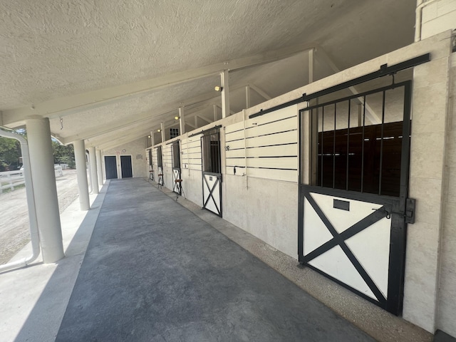 view of stable