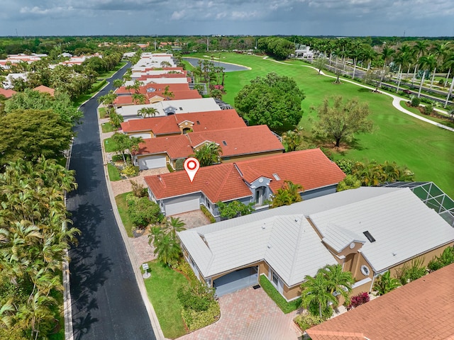 aerial view featuring a residential view