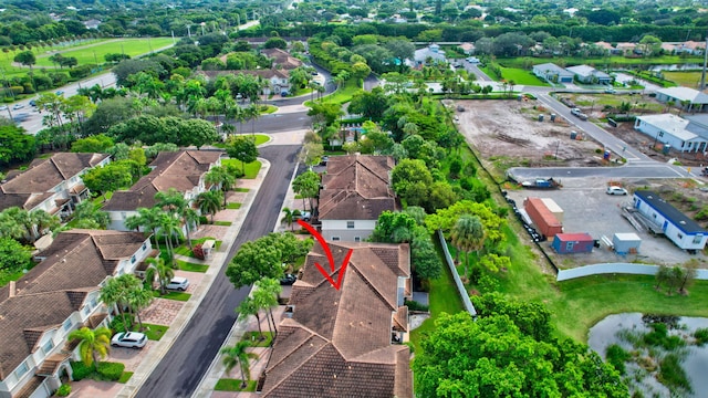 bird's eye view featuring a residential view