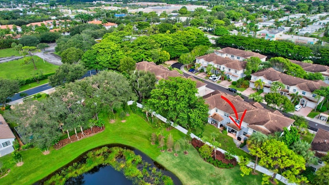 bird's eye view featuring a residential view