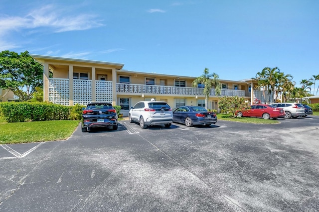 view of uncovered parking lot