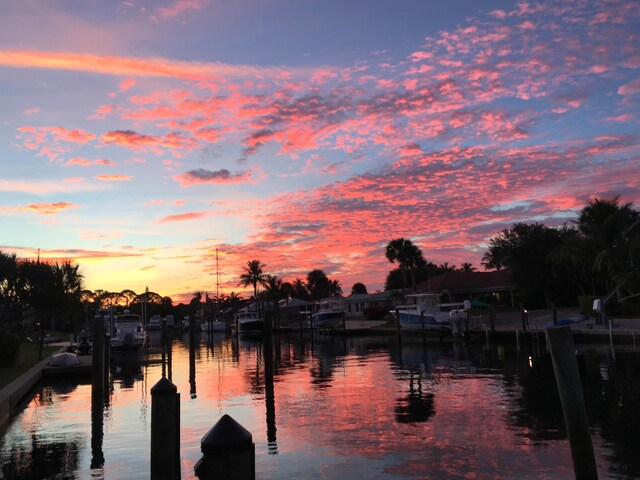 8579 SE Sabal St, Hobe Sound, FL 33455 - water view with a boat dock