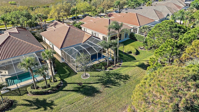 birds eye view of property featuring a residential view