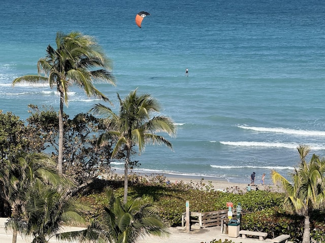 water view featuring a view of the beach