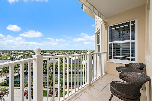 view of balcony