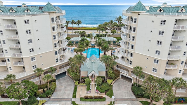 view of property featuring a water view