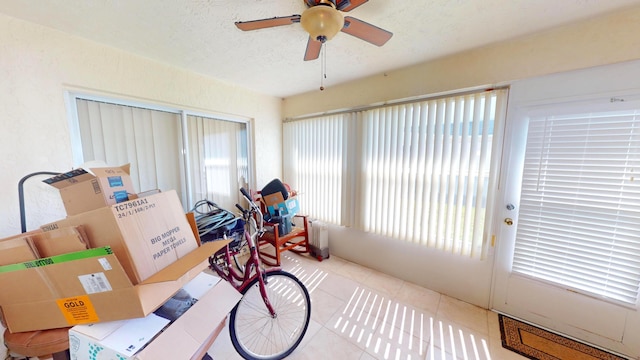 413 European Ln, Fort Pierce, FL 34982 - sunroom with ceiling fan