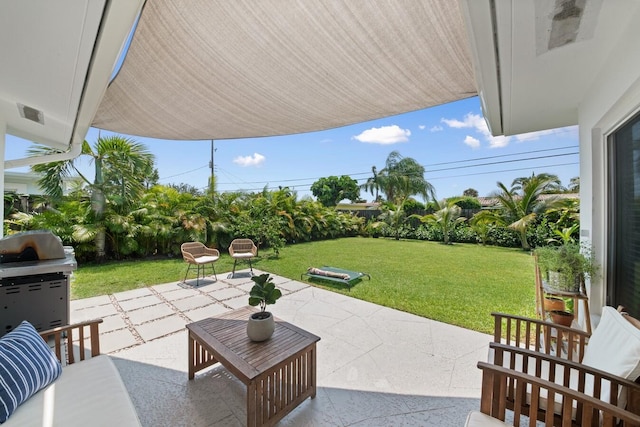 view of patio / terrace with area for grilling