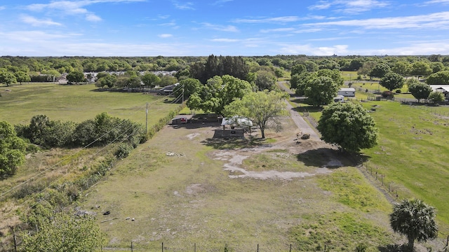 drone / aerial view featuring a rural view