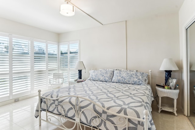 view of tiled bedroom