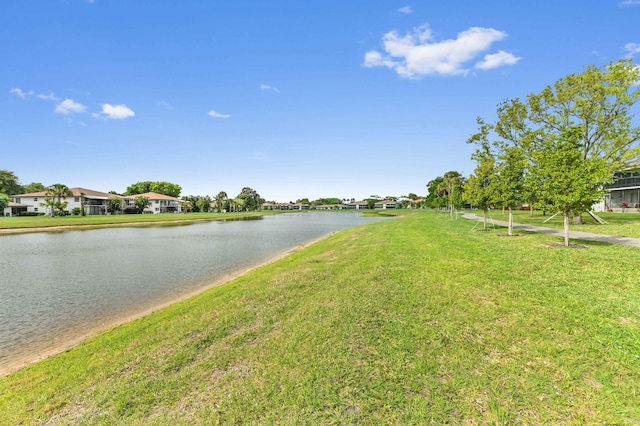 property view of water