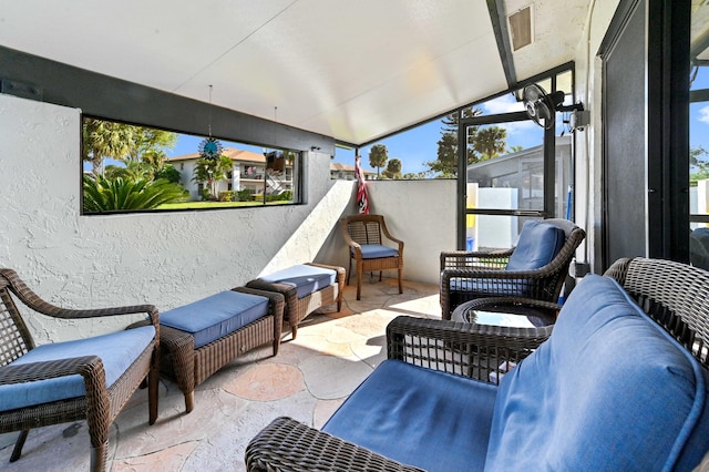 view of sunroom / solarium